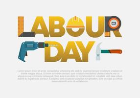 Labour day background banner poster on may 1st. vector