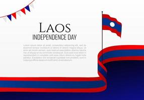 fondo del día de la independencia de laos para la celebración el 2 de diciembre. vector