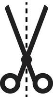 scissors icon on white background. scissors sign. vector