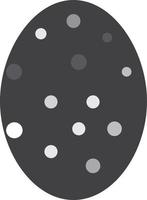 huevos de pascua en blanco y negro. signo de huevos de Pascua. icono de huevo de Pascua. vector