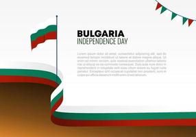 Bulgaria Independence day for national celebration on september 22. vector