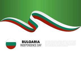 Bulgaria Independence day for national celebration on september 22. vector