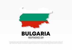 día de la independencia de bulgaria para la celebración nacional el 22 de septiembre. vector