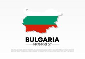 Bulgaria Independence day for national celebration on september 22. vector