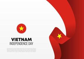 día de la independencia de vietnam para la celebración nacional el 2 de septiembre. vector