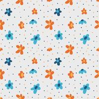 Seamless with floral patterns. Fabric pattern, wrapping paper. Decorative pattern. Hand drawn. vector