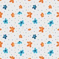 Seamless with floral patterns. Fabric pattern, wrapping paper. Decorative pattern. Hand drawn. vector