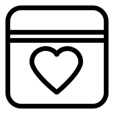 illustration of love icon