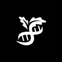 genetic oak. combination logo of genetic logo and oak leaf