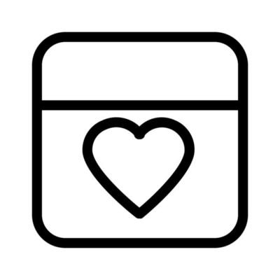 illustration of love icon