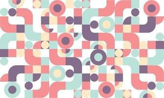 Minimal geometric abstract background design for web, banner, card, brochure. Trendy circle and square. Vector illustration