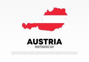 día de la independencia de austria para la celebración nacional el 26 de octubre. vector