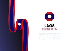 fondo del día de la independencia de laos para la celebración el 2 de diciembre. vector