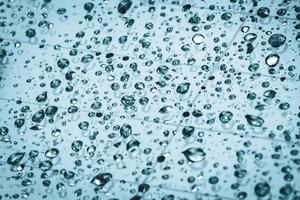 abstract background of water droplets stuck on glass