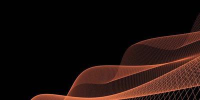 Abstract 3d mesh wave background. Futuristic technology style. Elegant background for business presentations. photo