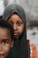 Portrait of a young african girl in Zanzibar photo