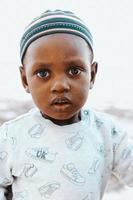 retrato de un bebé africano zanzíbar