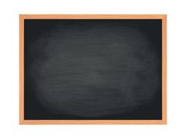 School chalkboard desk. Rubbed out dirty chalkboard. vector