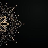 fondo elegante con medio mandala vector