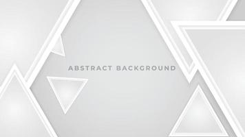 fondo 3d geométrico blanco abstracto con triángulos. ilustración vectorial vector