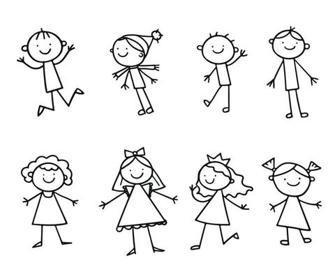 https://static.vecteezy.com/system/resources/thumbnails/007/162/584/small_2x/group-of-funny-kids-girls-and-boys-friendship-concept-happy-cute-doodle-contour-children-isolated-illustration-in-hand-drawn-line-style-on-white-background-free-vector.jpg