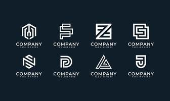 Set of company logo design bundle inspiration vector