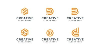 Paquete de gráficos vectoriales de ilustración de logotipo de línea moderna. traje para icono, marca, publicidad, moderno, uso personal y tarjeta de visita vector