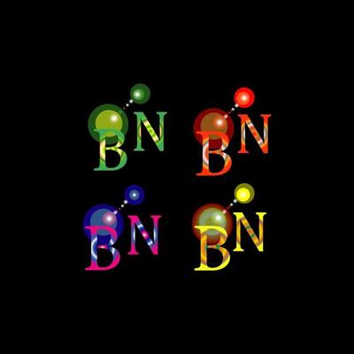 CREATIVE BN MULTI COLOUR LOGO,BN LOGO MONOGRAM FOR COMPANY.