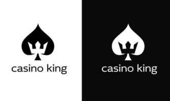Template logo casino king vector
