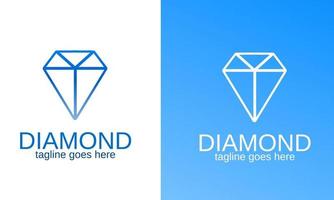 plantilla logo diamante vector