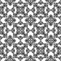 Abstract seamless pattern. Mosaic floral diagonal tile ornamental background. Muslim line ornament in arab orient style vector