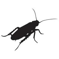 arte de silueta de cucaracha vector