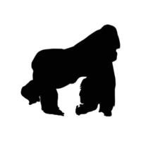 Gorilla Silhouette Art vector