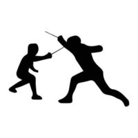 Fencing Silhouette Art vector