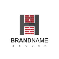 Brick House ,Real Estate Logo Template vector