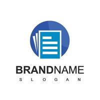 Document Logo Design Vector