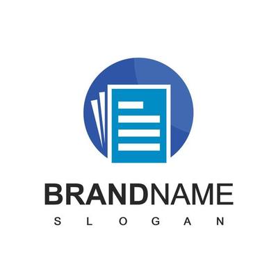 Document Logo Design Vector