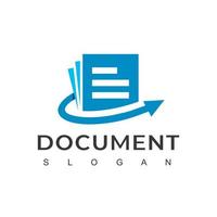 vector de diseño de logotipo de documento