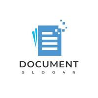 vector de diseño de logotipo de documento