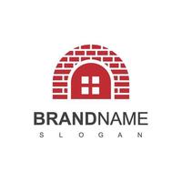 Brick House ,Real Estate Logo Template vector