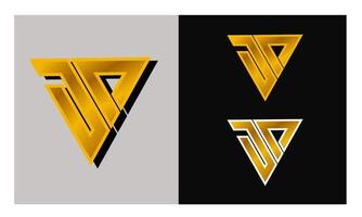 JP initials vector logo design. suitable for your company or business logo brand.