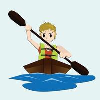 Vector and illustration of sport icon on isolated light blue background. Sporting event of rowing.