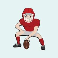 Vector and illustration of sport icon on isolated light blue background. Sporting event of american football.