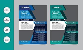 Cleaning Service Flyer Template vector