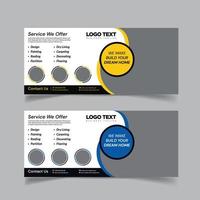 Construction Business Billboard Template vector