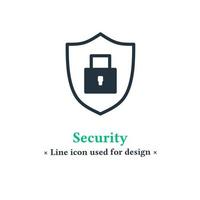 icono de escudo en un moderno estilo plano aislado en fondo blanco. símbolo de escudo de seguridad para aplicaciones web y móviles. ilustración vectorial vector