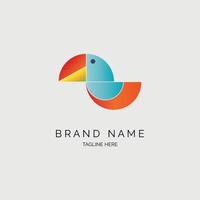 bird logo icon template design for brand or company and other vector