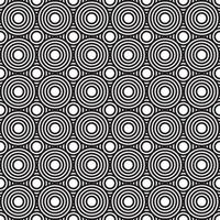 Simple circle line geometric pattern template vector