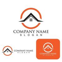 Home and building logo and symbol vector