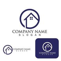 Home and building logo and symbol vector